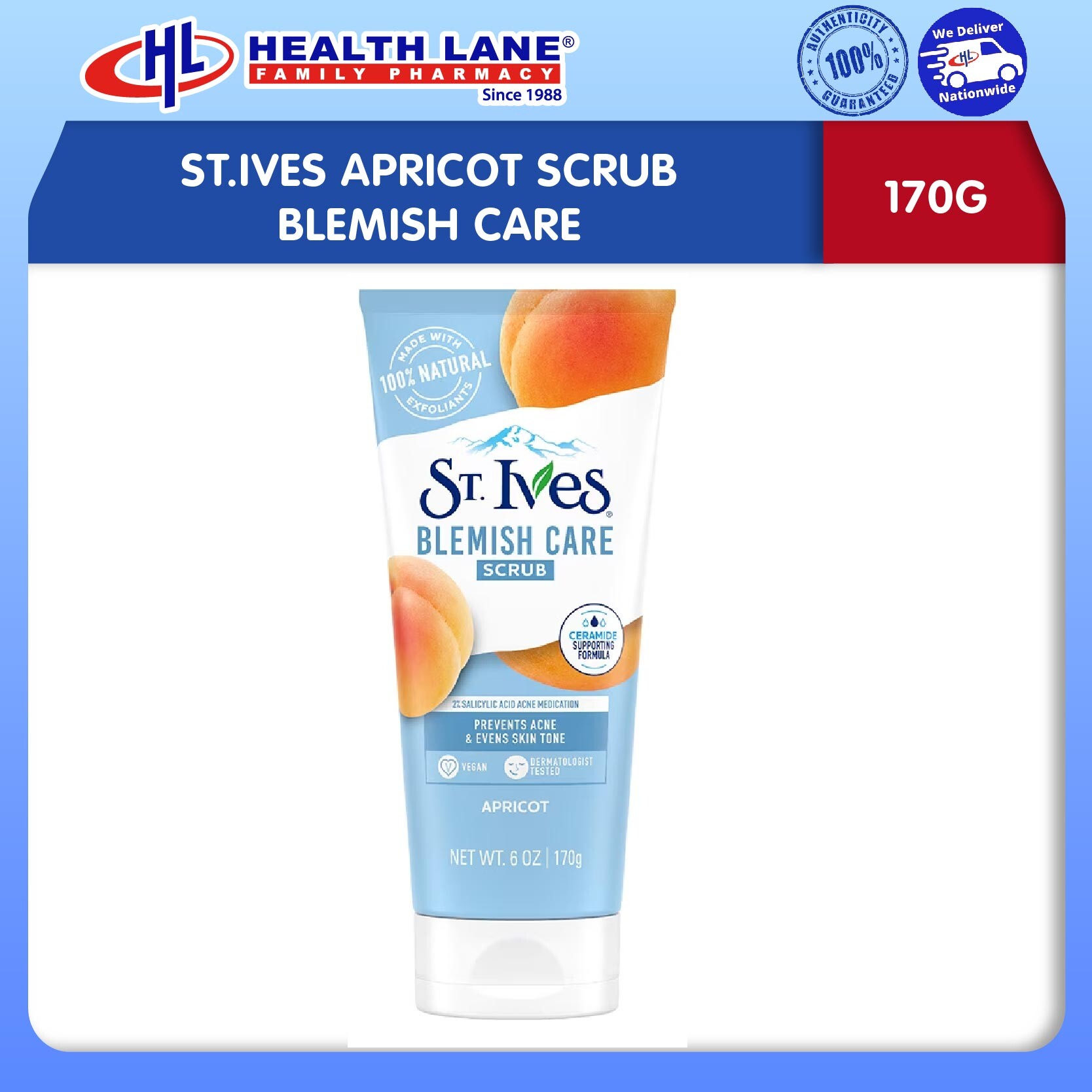 ST.IVES APRICOT SCRUB BLEMISH CARE 170G